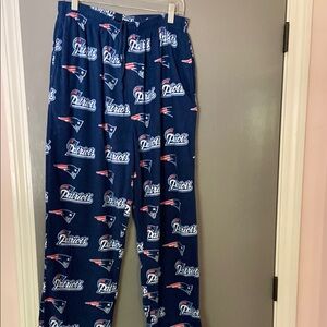 Mens NE Patriots Team Apparel Blue Pajama Bottoms Soft and Comfortable, Size XL